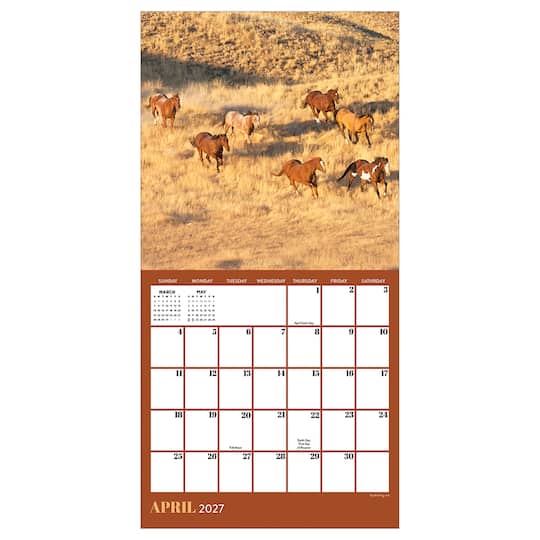 2027 Horses Mini Calendar